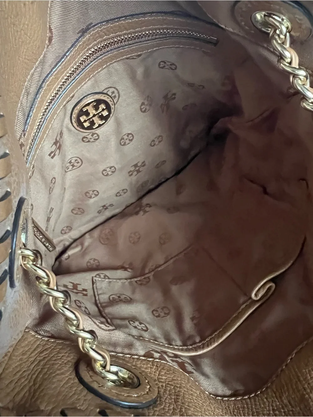 Tory Burch Marion Leather Chain-Handle Shoulder Bag